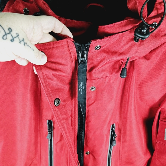 MOUNTAIN RIDGE | double zip & snap button closure reflective warm winter parka - Picture 3 of 11